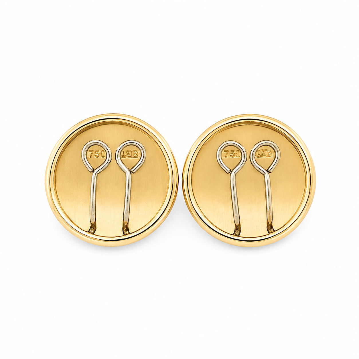 18 carati Oro giallo, Copri Bottoni - MAde in Italy