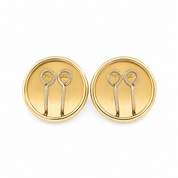 18 carati Oro giallo, Copri Bottoni - MAde in Italy