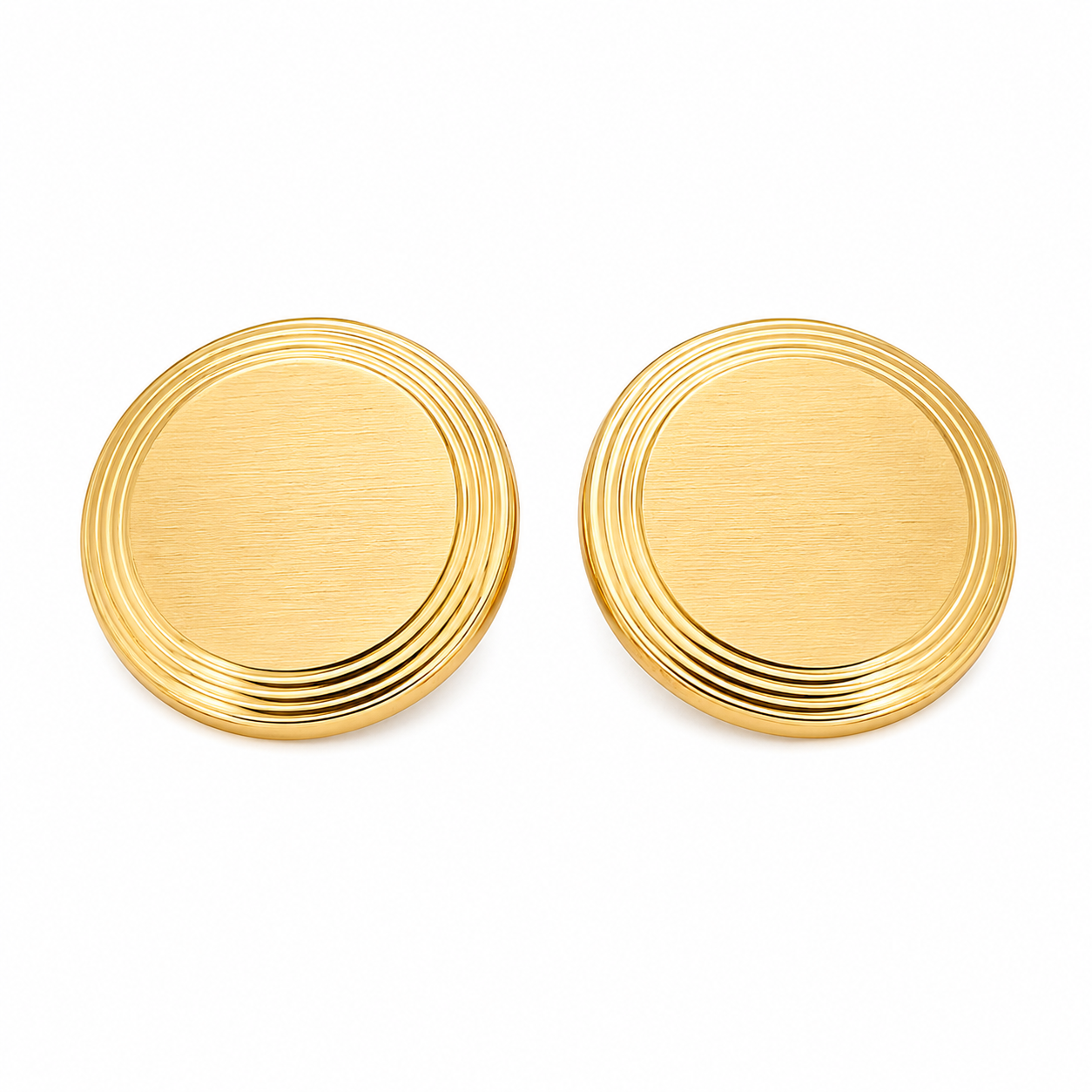 18 carati Oro giallo, Copri Bottoni - MAde in Italy