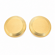 18 carati Oro giallo, Copri Bottoni - MAde in Italy