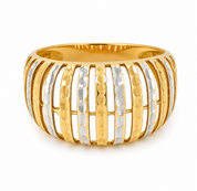 Anello - 18 carati Oro bianco, Oro giallo - Made in Italy - Handmade