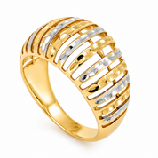 Anello - 18 carati Oro bianco, Oro giallo - Made in Italy - Handmade