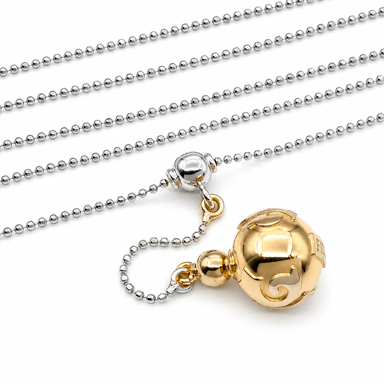 Collana con ciondolo - 18 carati Oro bianco, Oro giallo - Made in Italy