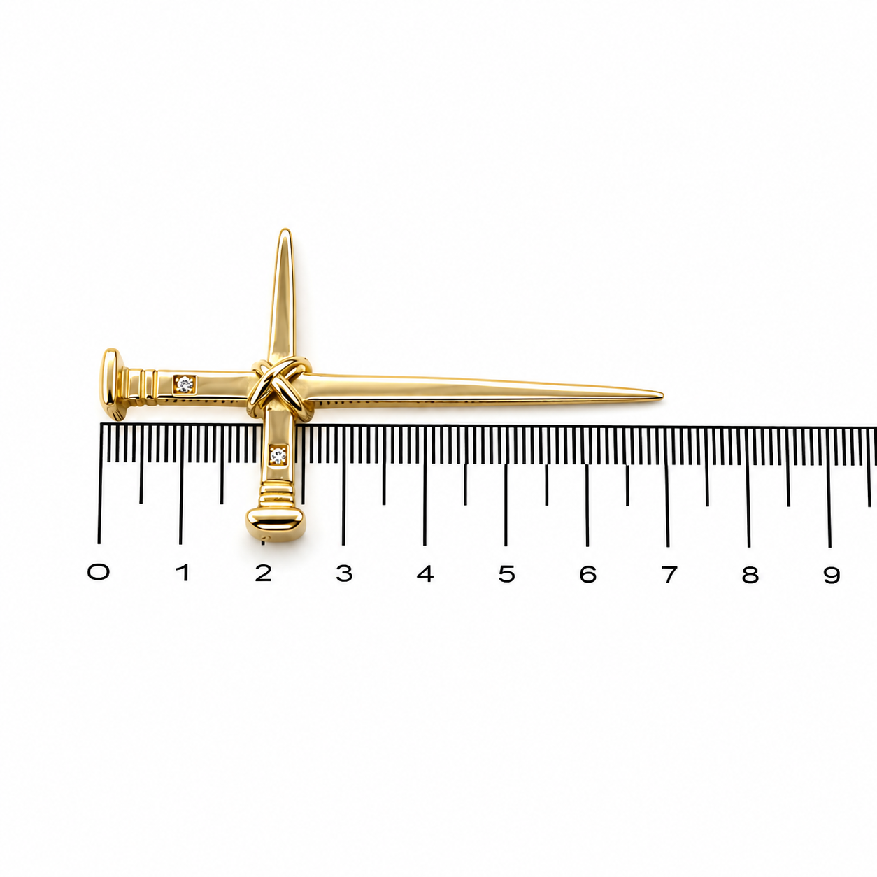 Ciondolo - 18 carati Oro giallo - 0.06ct. tw. Diamante (Naturale) - Made in Italy