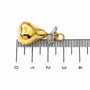 Ciondolo - 18 carati Oro bianco, Oro giallo - 0.04ct. tw. Diamante (Naturale) - Made in Italy - Handmade