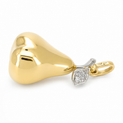 Ciondolo - 18 carati Oro bianco, Oro giallo - 0.04ct. tw. Diamante (Naturale) - Made in Italy - Handmade