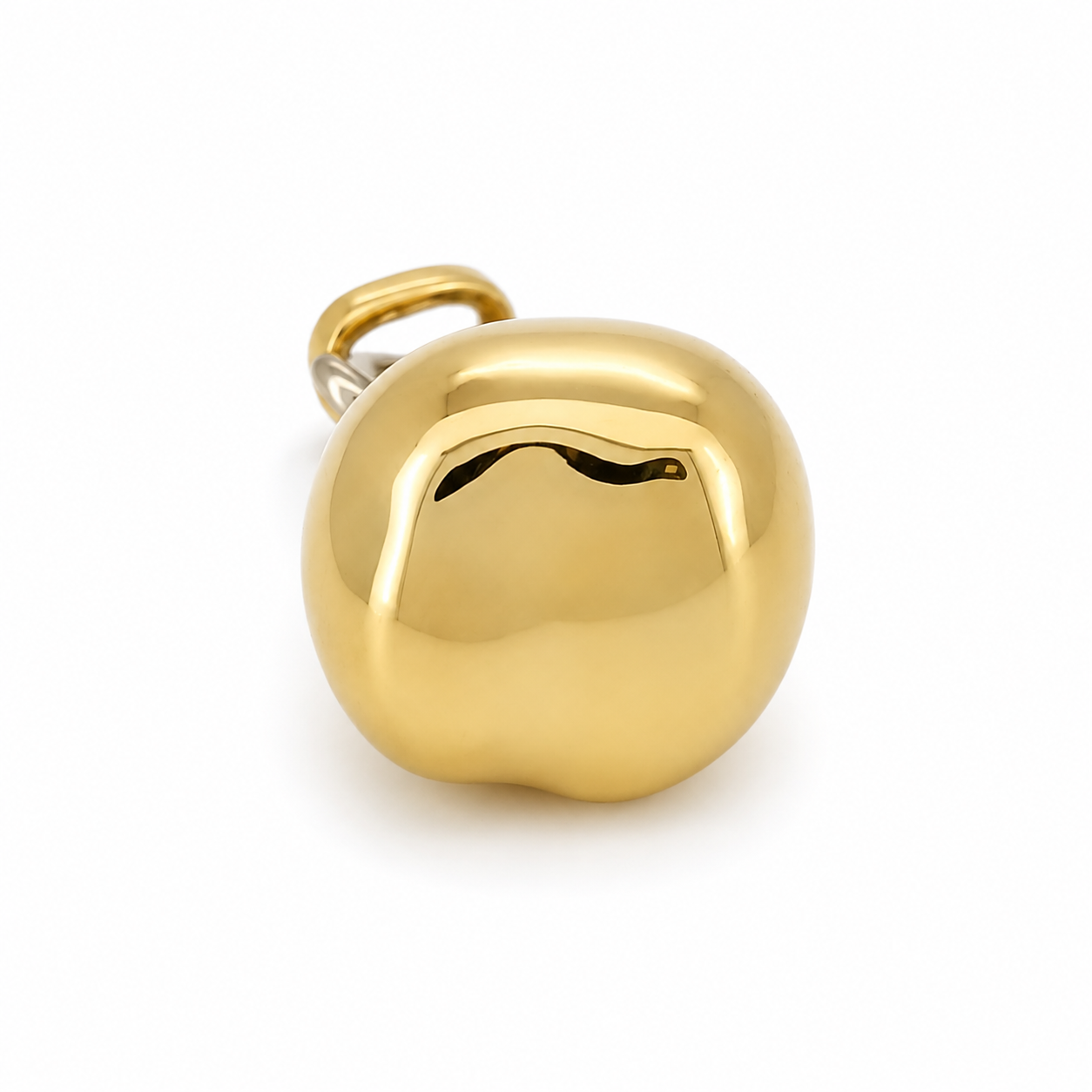 Ciondolo - 18 carati Oro bianco, Oro giallo - 0.04ct. tw. Diamante (Naturale) - Made in Italy - Handmade