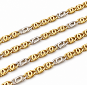 Collana - 18 carati Oro giallo, Oro bianco - Made in Italy - Handmade