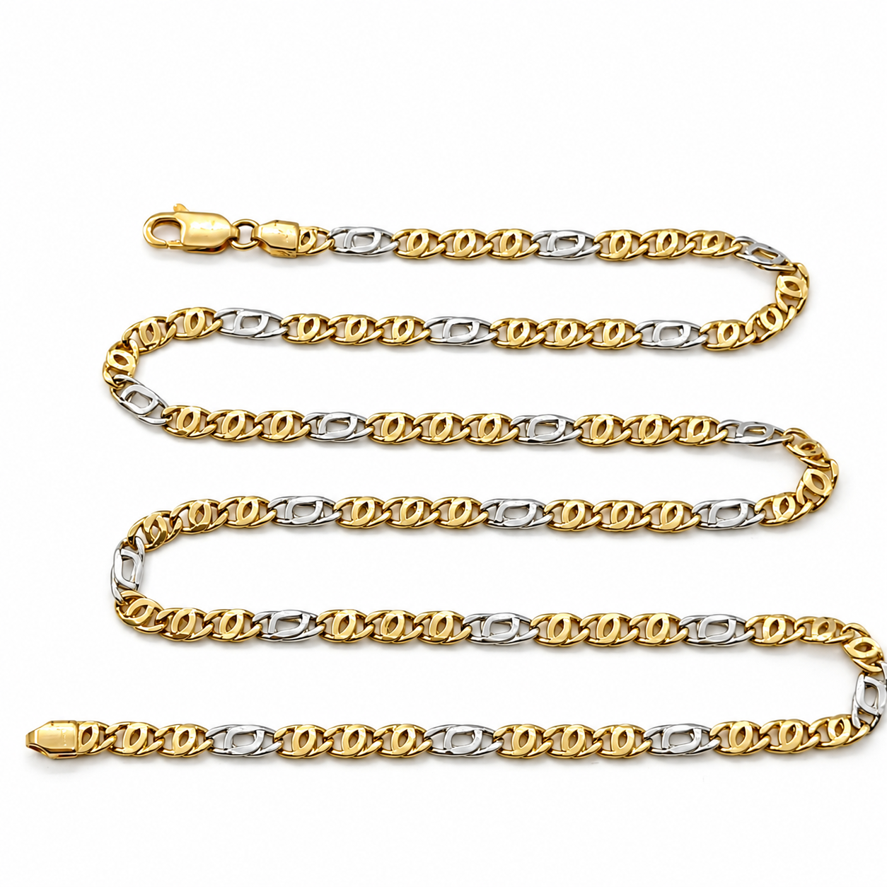 Collana - 18 carati Oro giallo, Oro bianco - Made in Italy - Handmade