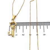 Collana con ciondolo - 18 carati Oro giallo - Made in Italy - Handmade