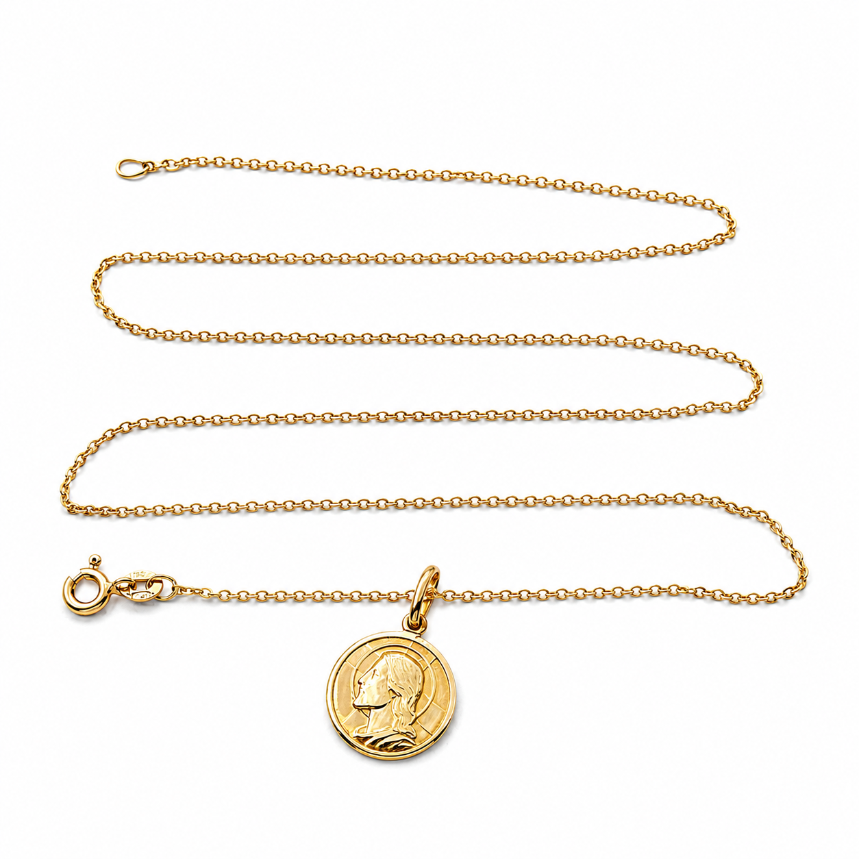 Collana con ciondolo - 18 carati Oro giallo - Made in Italy - Handmade