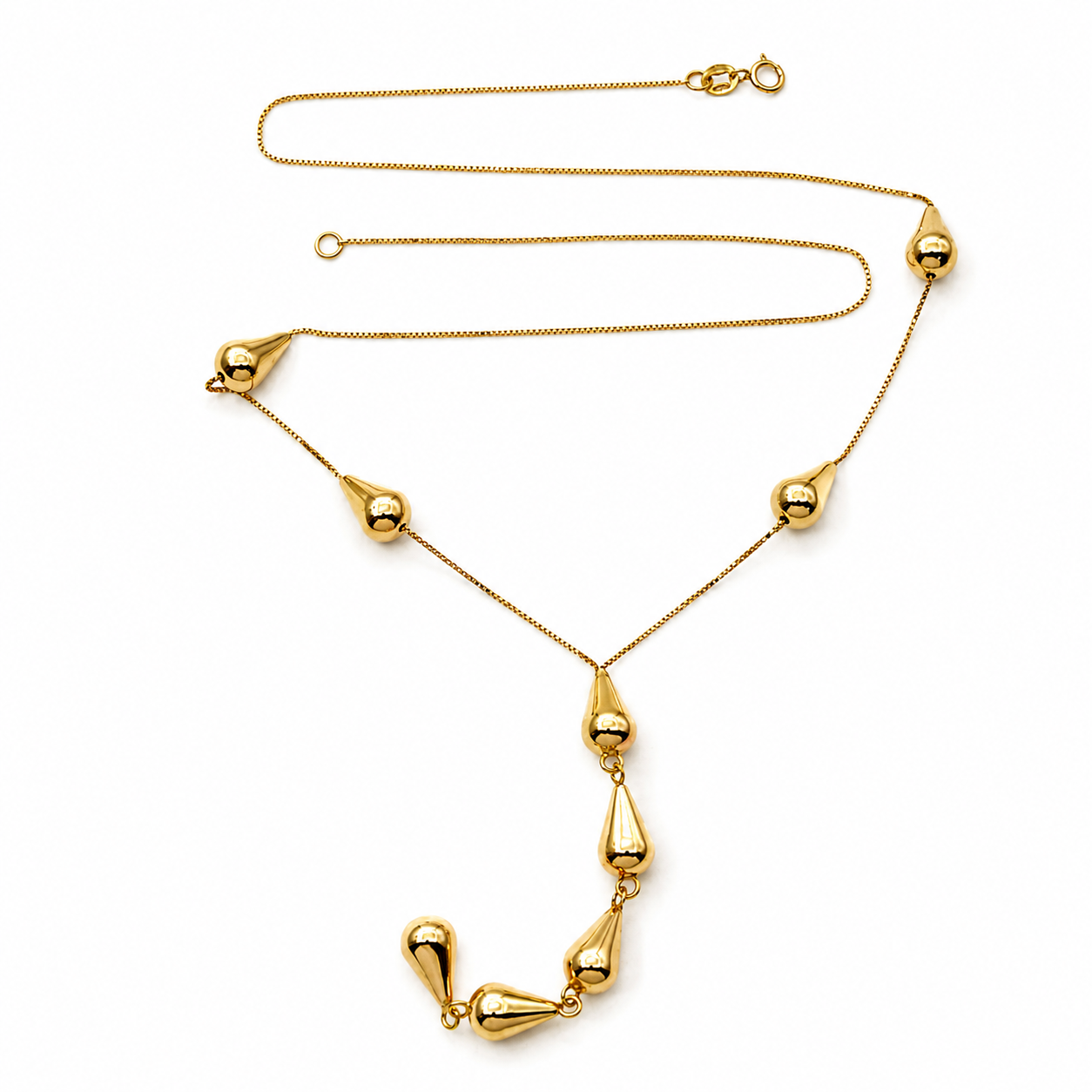Collana con ciondolo - 18 carati Oro giallo - Made in Italy - Handmade