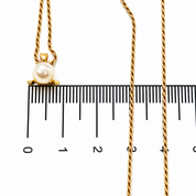 Collana - 18 carati Oro giallo Perla - Made in Italy - Handmade