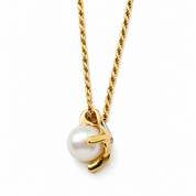Collana - 18 carati Oro giallo Perla - Made in Italy - Handmade