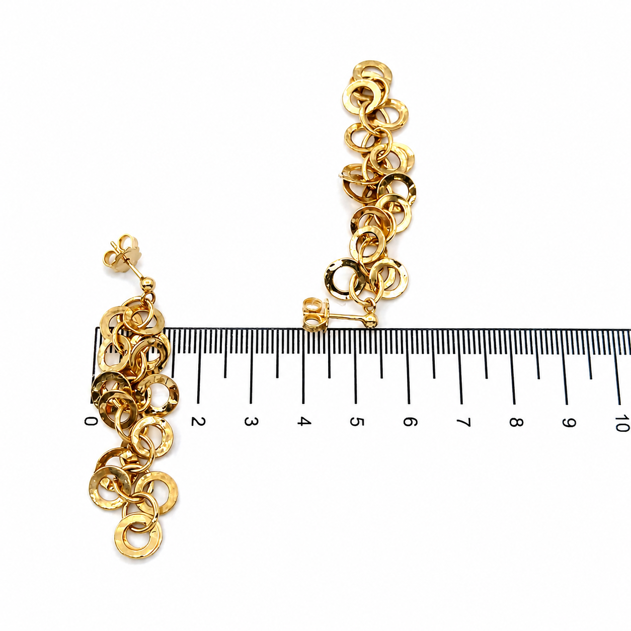 Orecchini - 18 carati Oro giallo - Made in Italy - Handmade