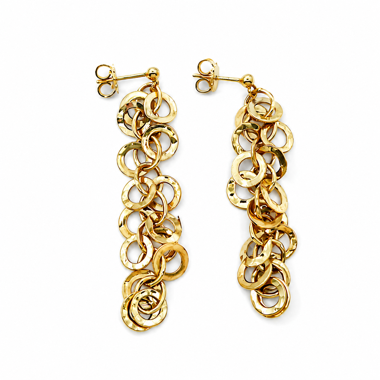 Orecchini - 18 carati Oro giallo - Made in Italy - Handmade