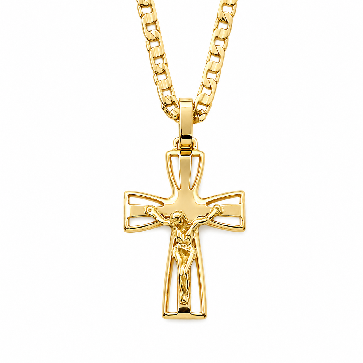 Collana con ciondolo - 18 carati Oro giallo - Made in Italy - Handmade