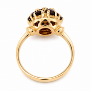 Anello - 18 carati Oro giallo - 0.96ct. tw. Granato - Made in Italy - Handmade