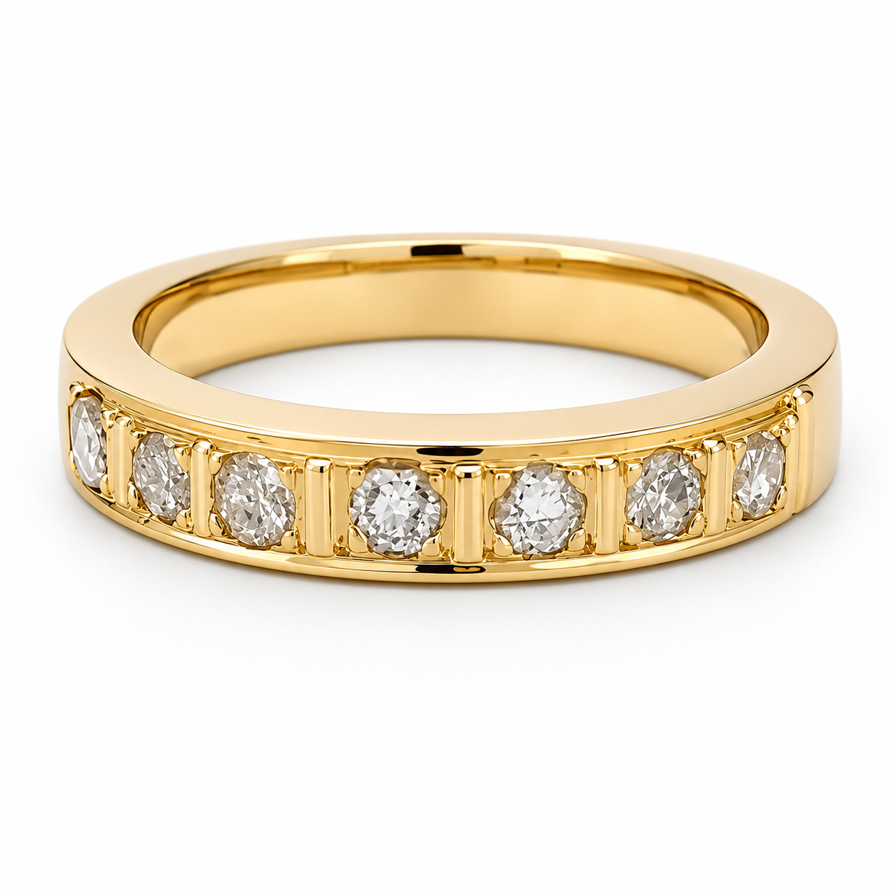 Anello - 18 carati Oro giallo - 0.28ct. tw. Diamante (Naturale) - Made in Italy - Handmade