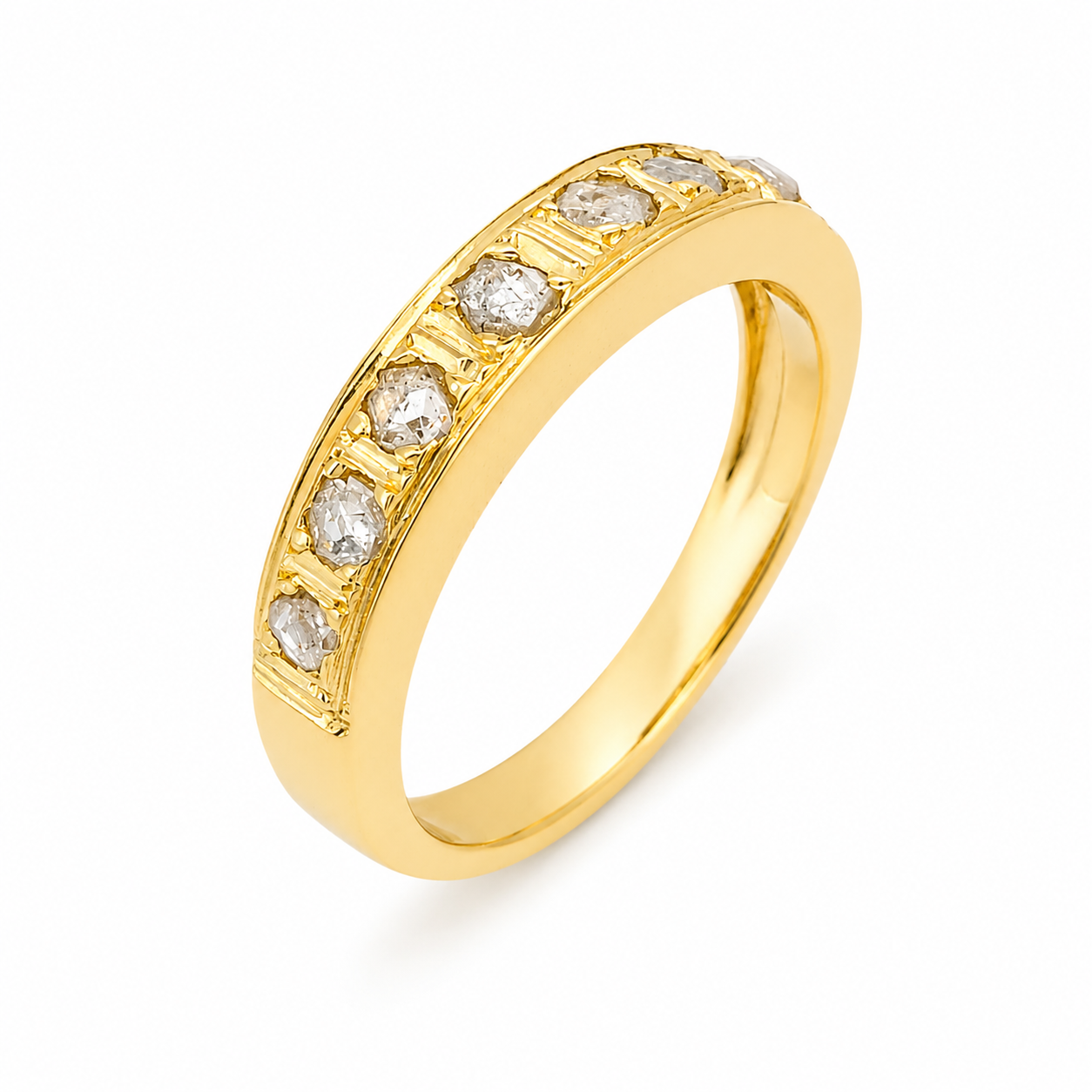 Anello - 18 carati Oro giallo - 0.28ct. tw. Diamante (Naturale) - Made in Italy - Handmade