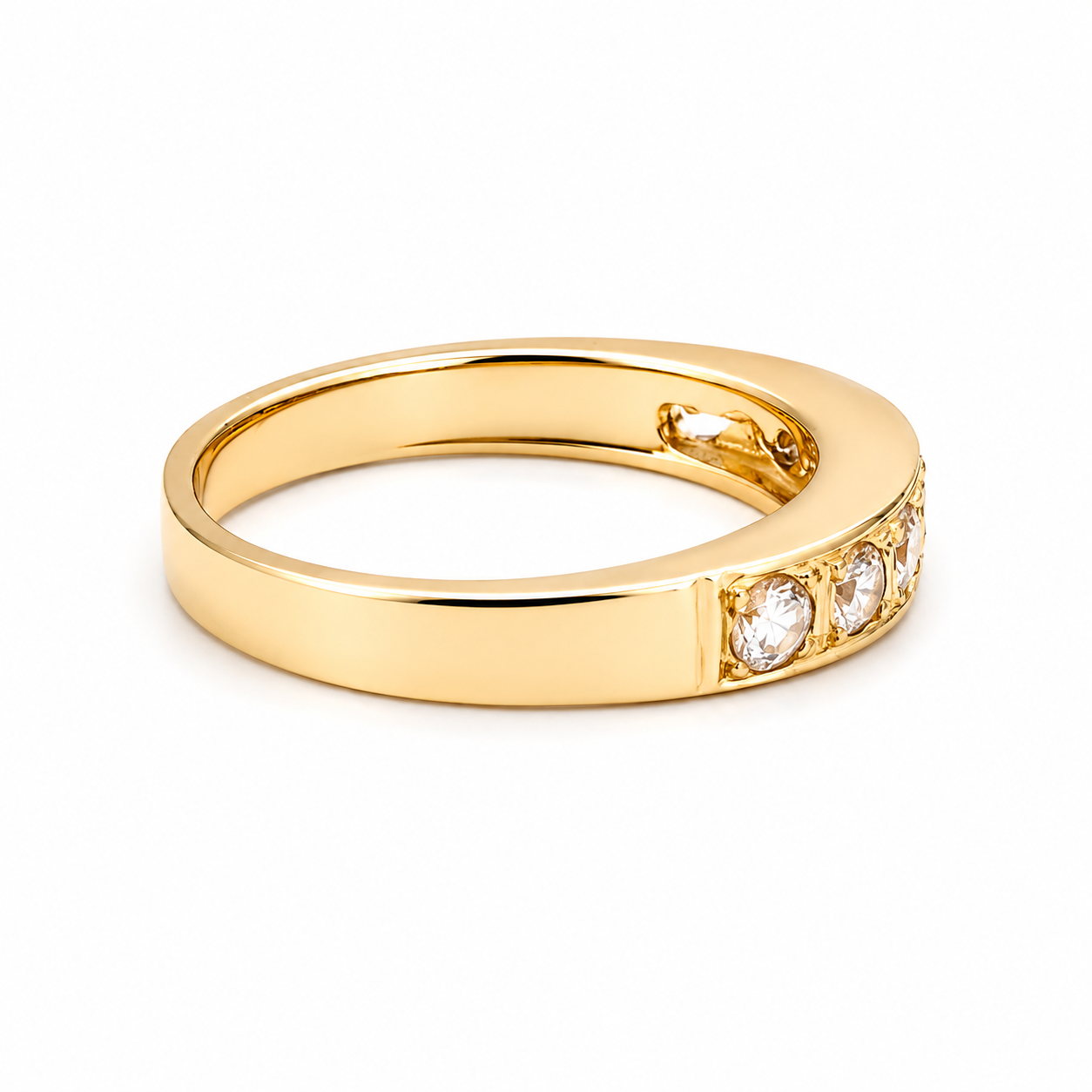Anello - 18 carati Oro giallo - 0.28ct. tw. Diamante (Naturale) - Made in Italy - Handmade