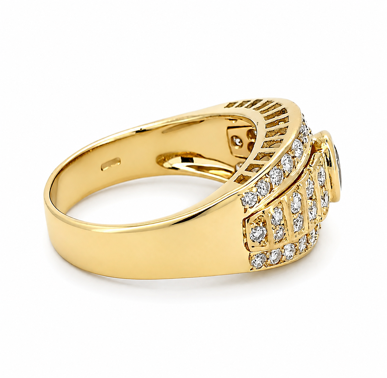 Anello - 18 carati Oro giallo- 1.85ct. tw. Diamante (Naturale) - Diamante - Made in Italy - Handmade