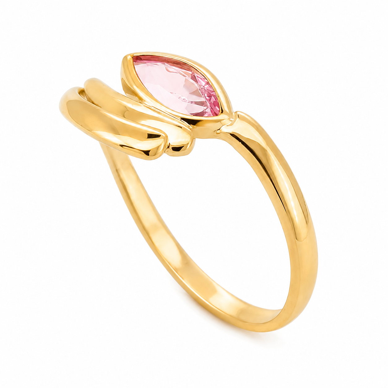 Senza prezzo di riserva - Anello - 18 carati Oro giallo - 0.20ct. tw. Rubino - Made in Italy - Handmade