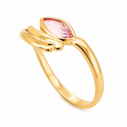 Senza prezzo di riserva - Anello - 18 carati Oro giallo - 0.20ct. tw. Rubino - Made in Italy - Handmade