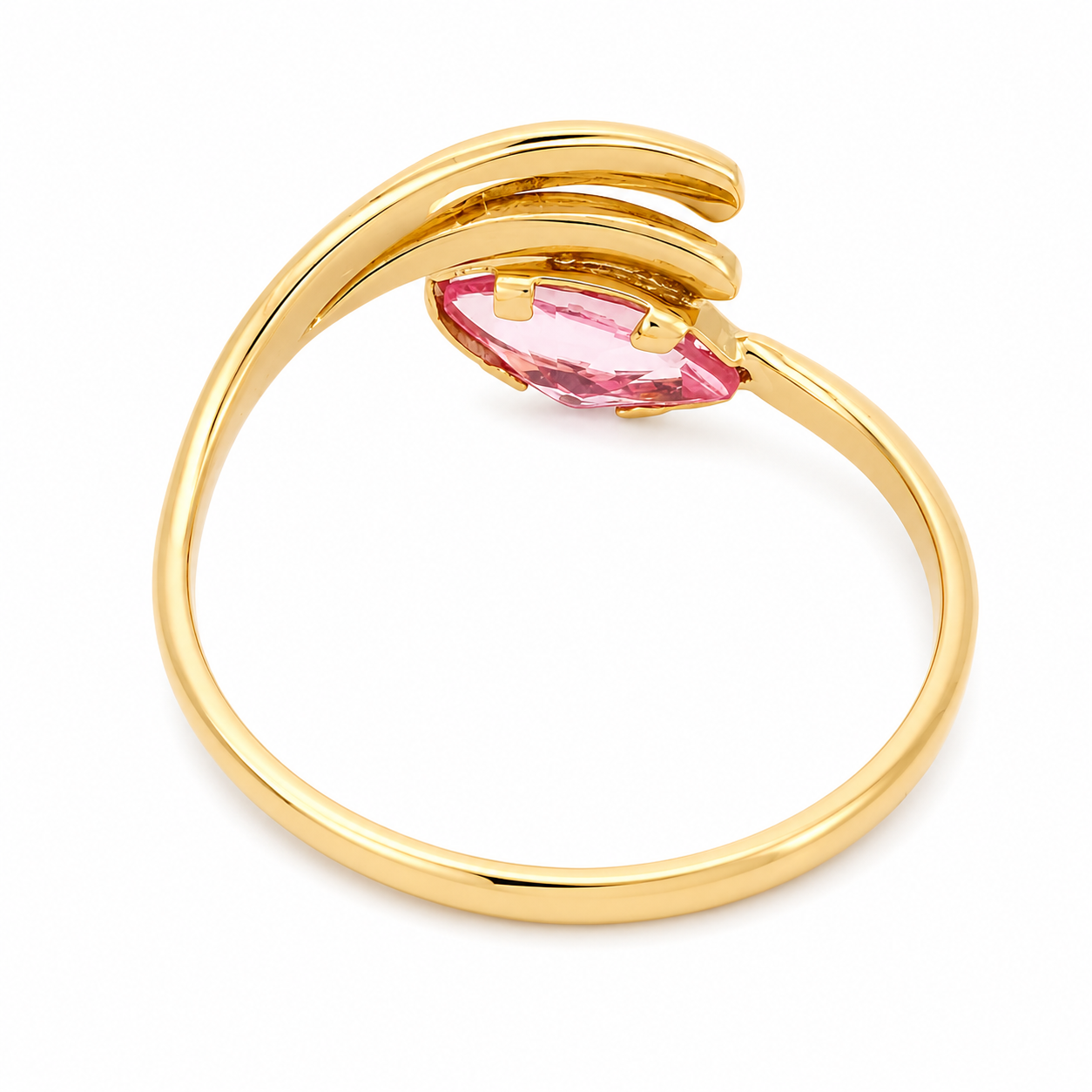 Senza prezzo di riserva - Anello - 18 carati Oro giallo - 0.20ct. tw. Rubino - Made in Italy - Handmade