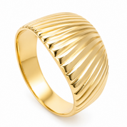 Anello - 18 carati Oro giallo - Made in Italy - Handmade