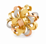 Anello - 18 carati Oro bianco, Oro giallo, Oro rosa - Made in Italy - Handmade