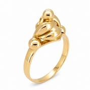 Anello - 18 carati Oro giallo - Made in Italy - Handmade