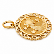 Ciondolo - 18 carati Oro giallo - Made in Italy - Handmade