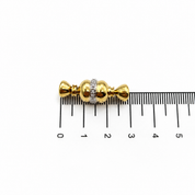 Chiusura per collana - 18 carati Oro bianco, Oro giallo - 0.14ct. tw. Diamante (Naturale) - Made in Italy - Handmade