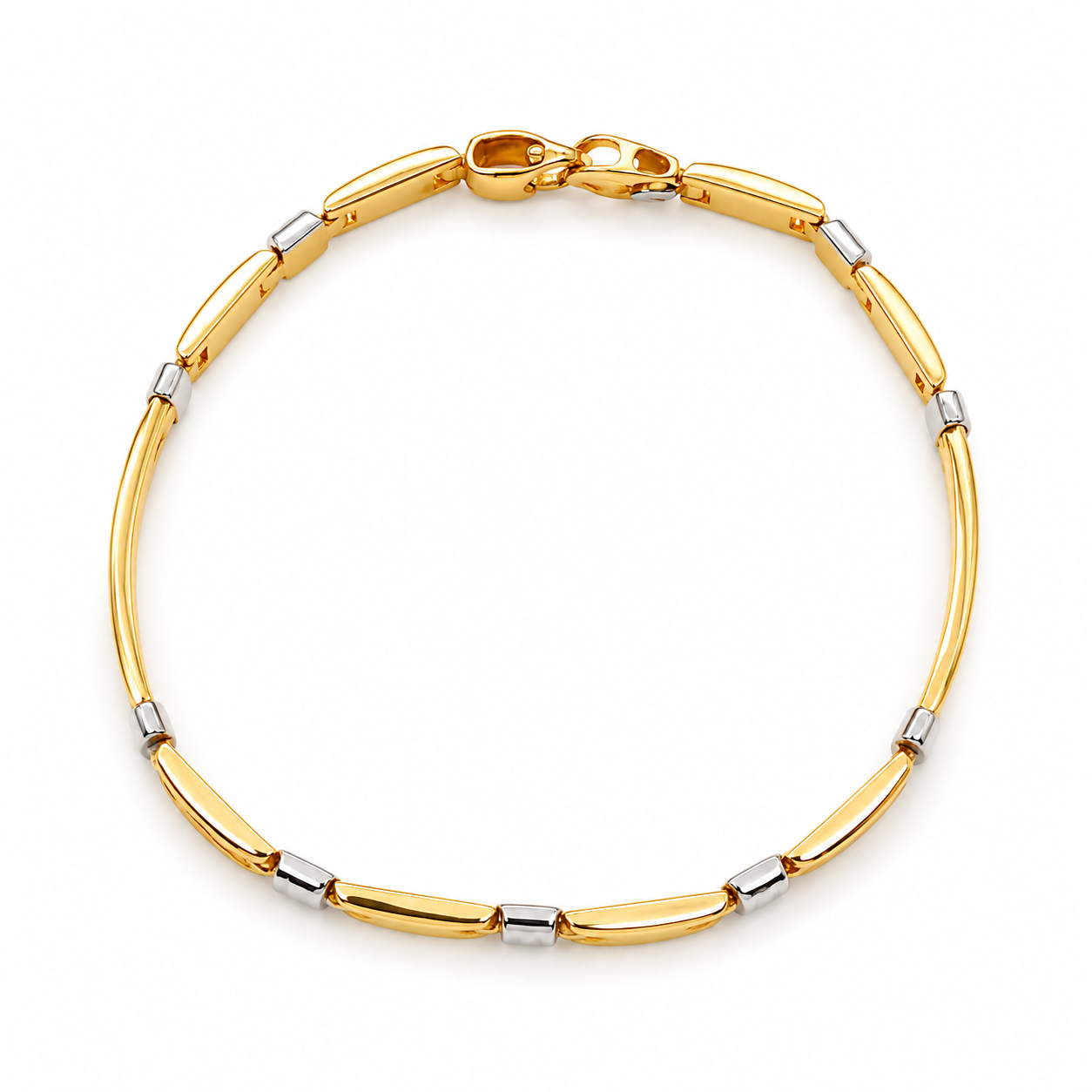 Bracciale - 18 carati Oro giallo, Oro bianco - Handmade - Made in Italy