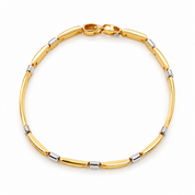 Bracciale - 18 carati Oro giallo, Oro bianco - Handmade - Made in Italy
