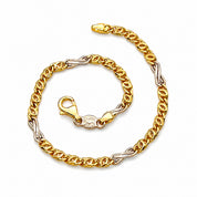 Bracciale - 18 carati Oro giallo, Oro bianco - Handmade