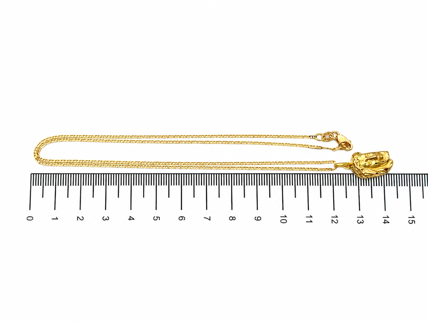 Collana con ciondolo - 18 carati Oro giallo - Handmade - Made in Italy