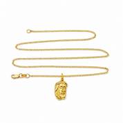 Collana con ciondolo - 18 carati Oro giallo - Handmade - Made in Italy