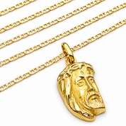 Collana con ciondolo - 18 carati Oro giallo - Handmade - Made in Italy