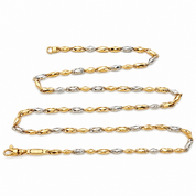 Collana - 18 carati Oro giallo,Oro bianco - Made in Italy - Handmade