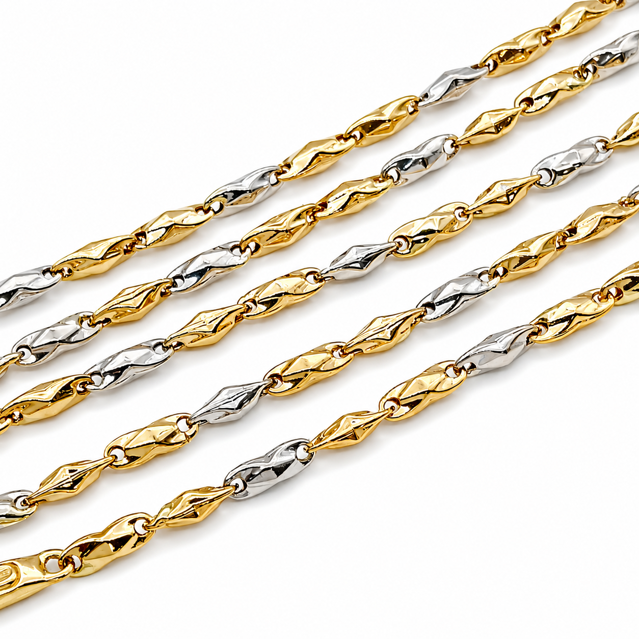 Collana - 18 carati Oro giallo,Oro bianco - Made in Italy - Handmade