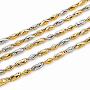 Collana - 18 carati Oro giallo,Oro bianco - Made in Italy - Handmade