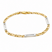 Bracciale - 18 carati Oro giallo, Oro bianco - Handmade - Made in Italy