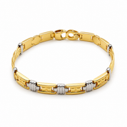 Bracciale - 18 carati Oro giallo, Oro bianco - Handmade - Made in Italy