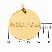 Ciondolo - 18 carati Oro giallo - Made in Italy - Handmade