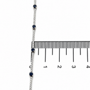Bracciale - 18 carati Oro bianco - 2.04ct. tw. Zaffiro - Diamante - Made in Italy - Handmade