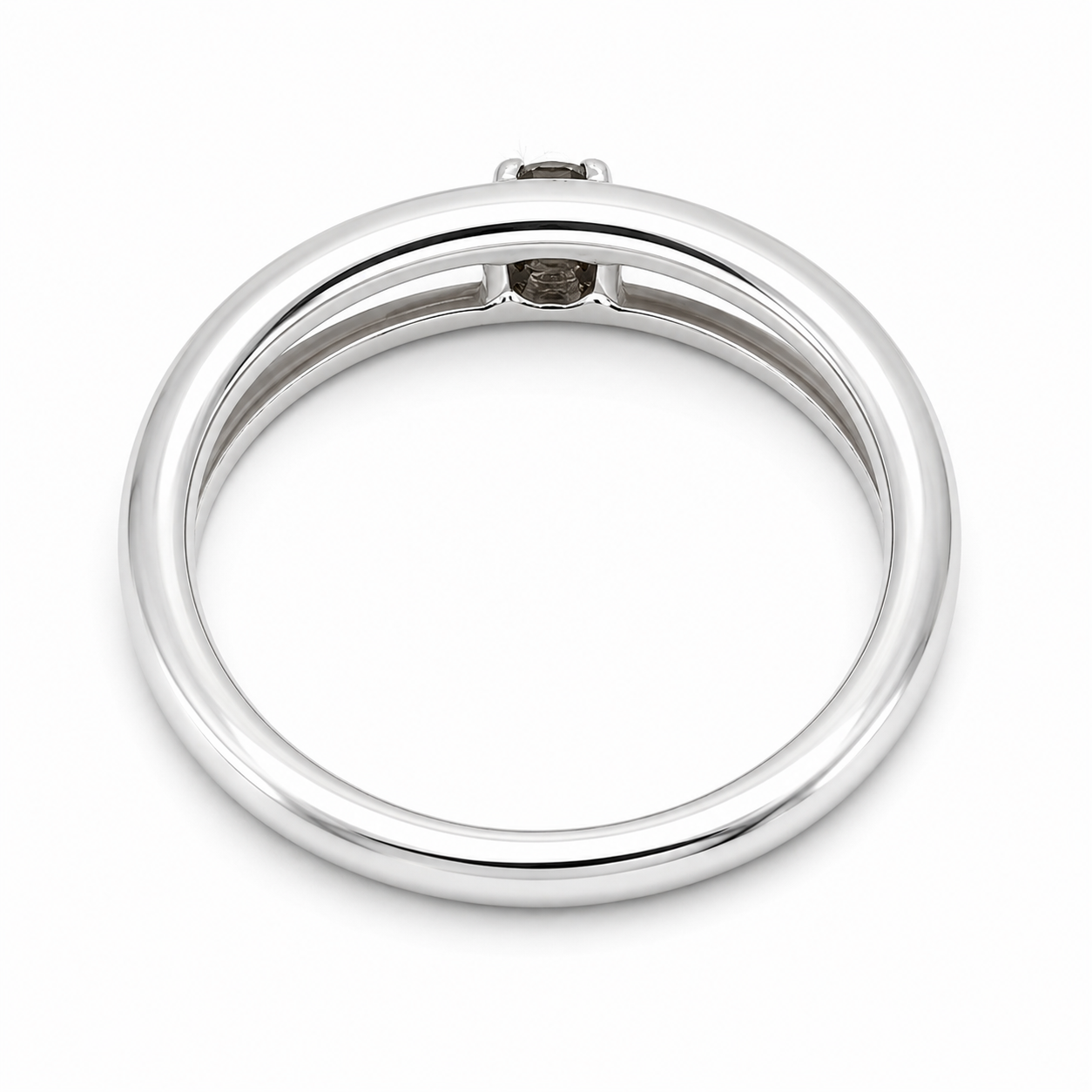 Anello - 18 carati Oro bianco - 0.15ct. tw. Diamante (Naturale) - Made in Italy - Handmade