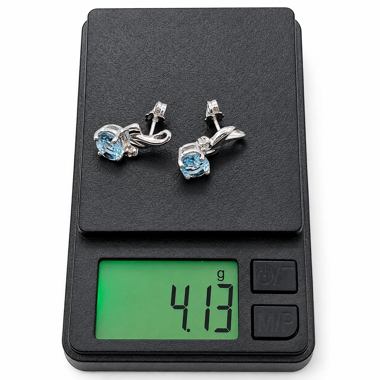 Orecchini - 18 carati Oro bianco - 3.02ct. tw. Acquamarina - Diamante - Made in Italy - Handmade