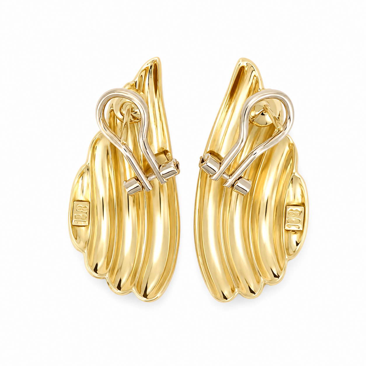 Orecchini - 18 carati Oro giallo - Made in Italy - Handmade